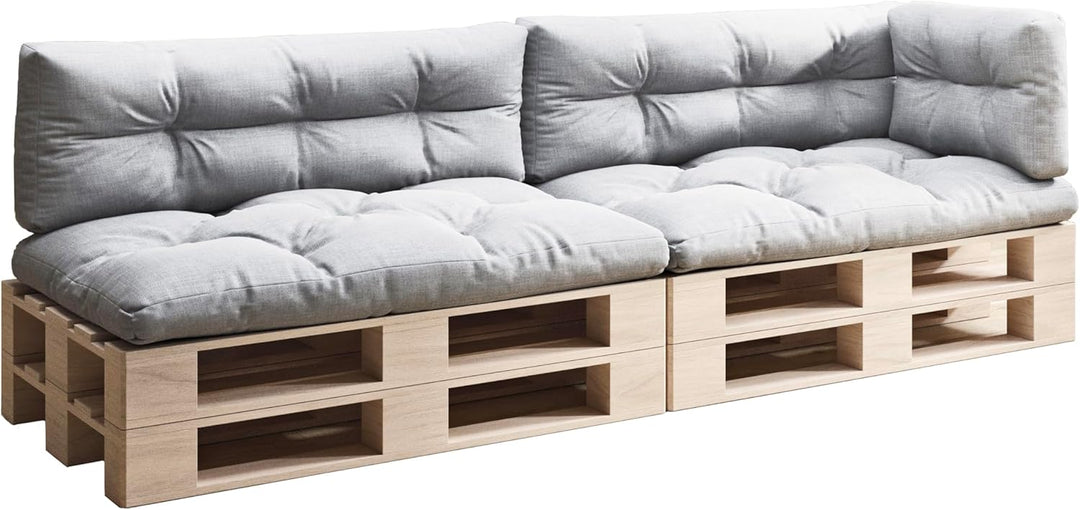 sunnypillow Palettenkissen 5er Set für Europaletten Indoor und Outdoor Palettenpolster Palettensofa