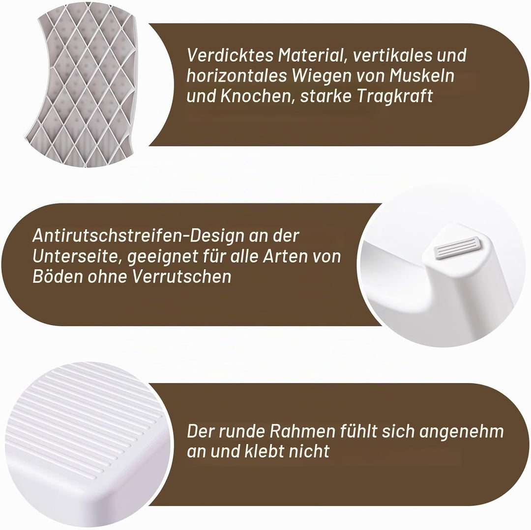 Toilettenhocker,40x21x17cm Eingedickter Klohocker,WC Hocker,Toilette Töpfchen Hocker Für Eine Gesund