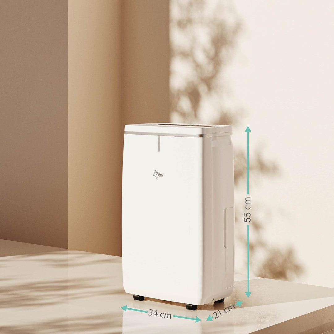 SUNTEC DryFix 20 Lumio Luftentfeuchter – Für Räume bis 63 m2 bzw. 150 m3 – Raumentfeuchter mit 20 l/