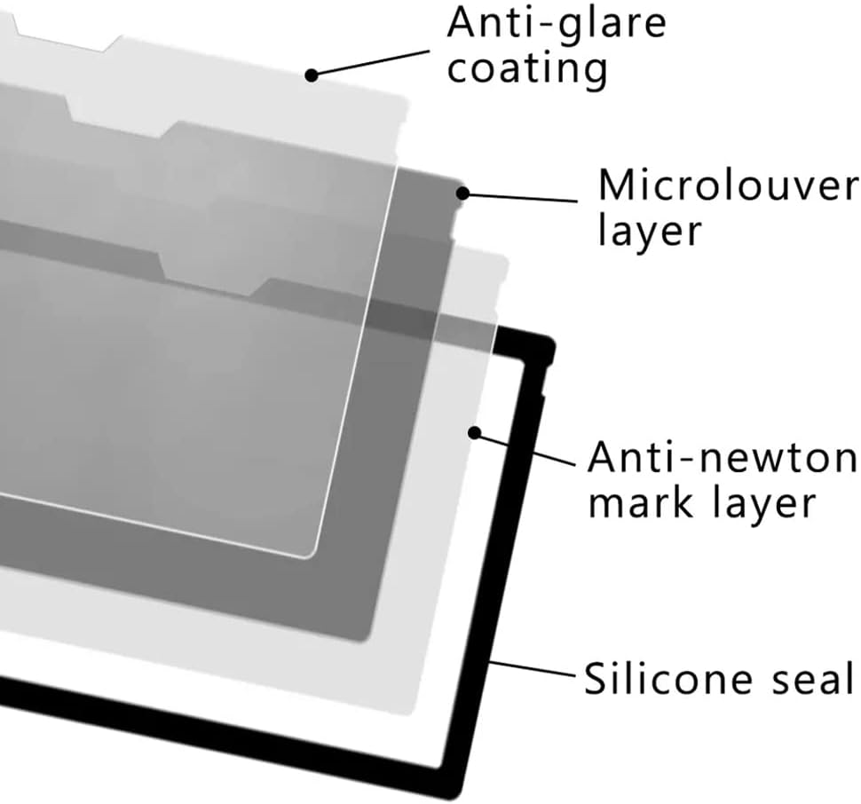 Wiederverwendbarer Privacy Filter mit Rahmenbefestigung für Microsoft Surface Book 1, 2 & 3 (15") -