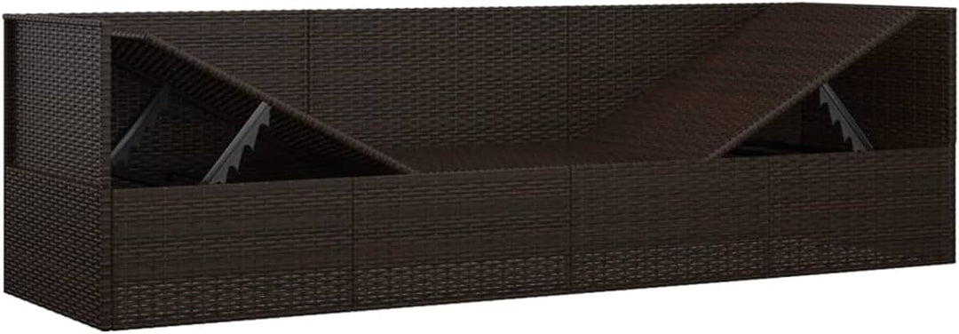 Tidyard Sonnenliege Gartenliege Gartensofa Gartenbett Relaxliege Freizeitliege Rattanliege Outdoor L