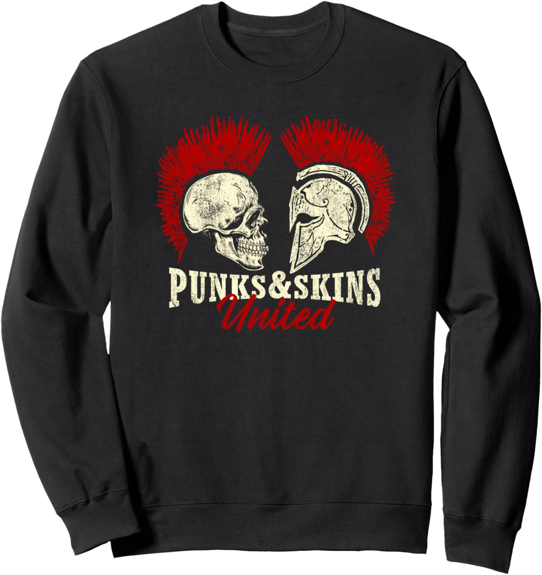 "Punks and Skins United" - Oi! Street Punks & Skinheads Sweatshirt