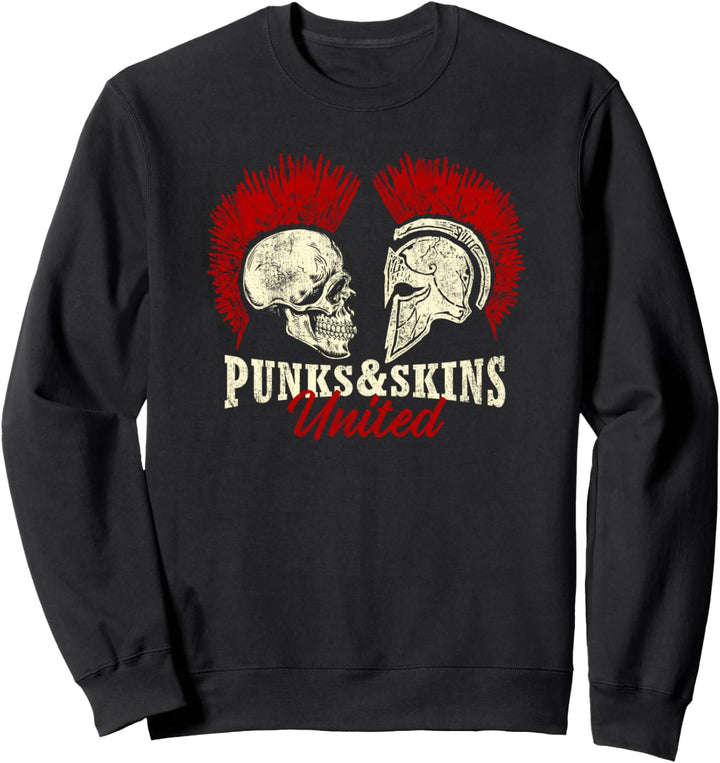 "Punks and Skins United" - Oi! Street Punks & Skinheads Sweatshirt