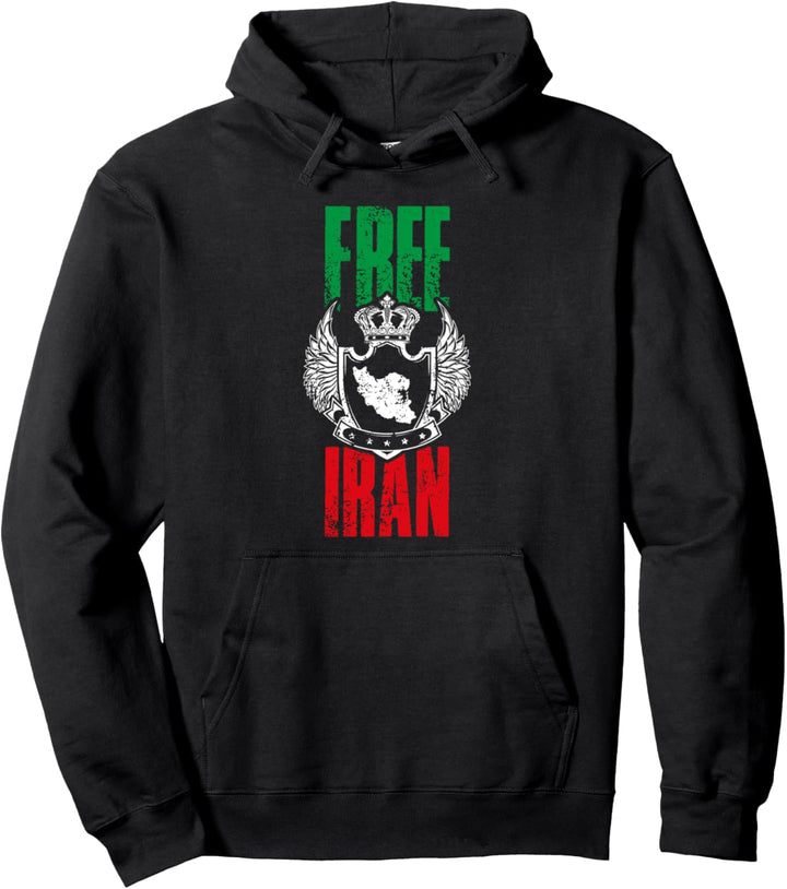 Free Iran | Iran Azadi Peace Iranisches Freiheitszitat Pullover Hoodie