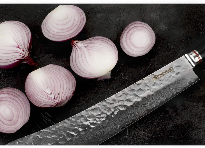 YOUSUNLONG Metzgermesser Super Bull Nose - Japanisches Damaskus-Klingenmesser aus rostfreiem Stahl m