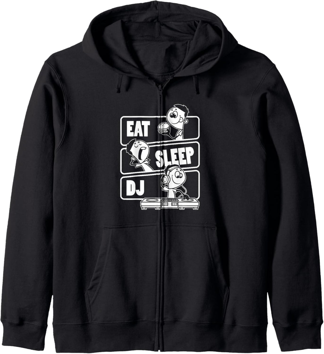 Eat Sleep DJ - Disc Jockey Funny DeeJay Gift Kapuzenjacke