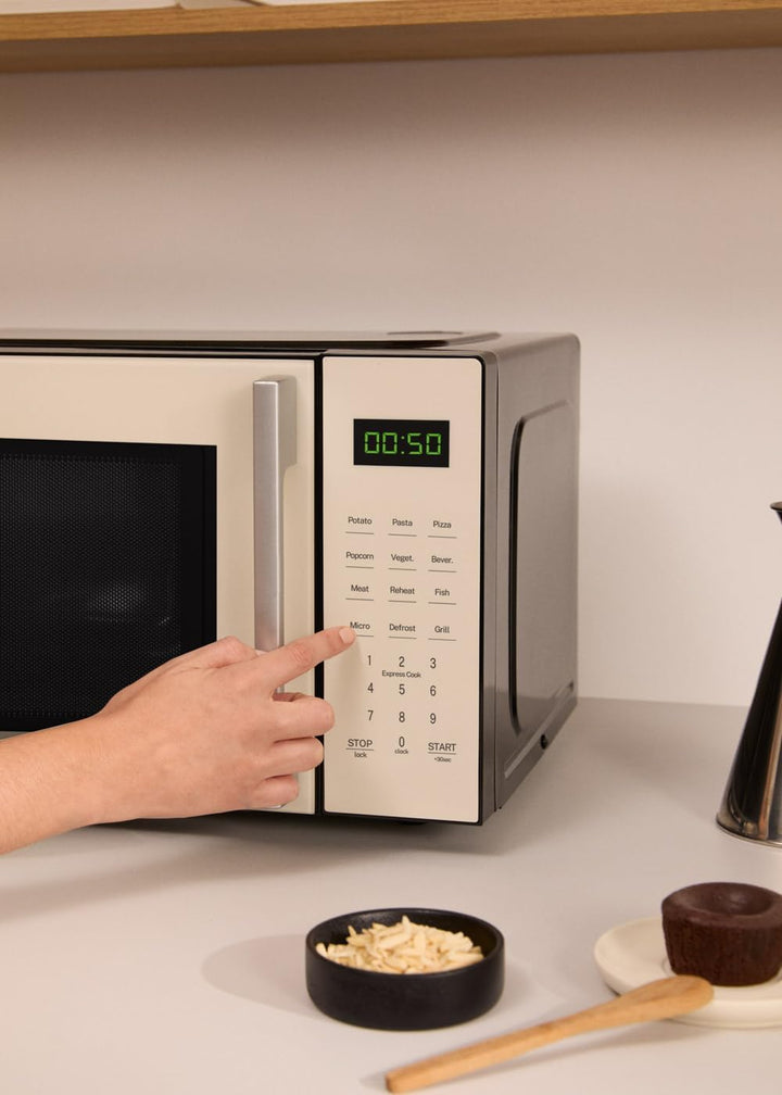 CREATE/MICROWAVE STUDIO/Mikrowelle mit Grillfunktion und Backofen Cremeweiss/Fassungsvermögen 23L, D
