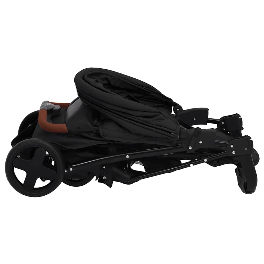 vidaXL Kinderwagen 2-in-1 Klappbar Kombikinderwagen Kinder Baby Buggy Sportwagen Reisebuggy Babywage