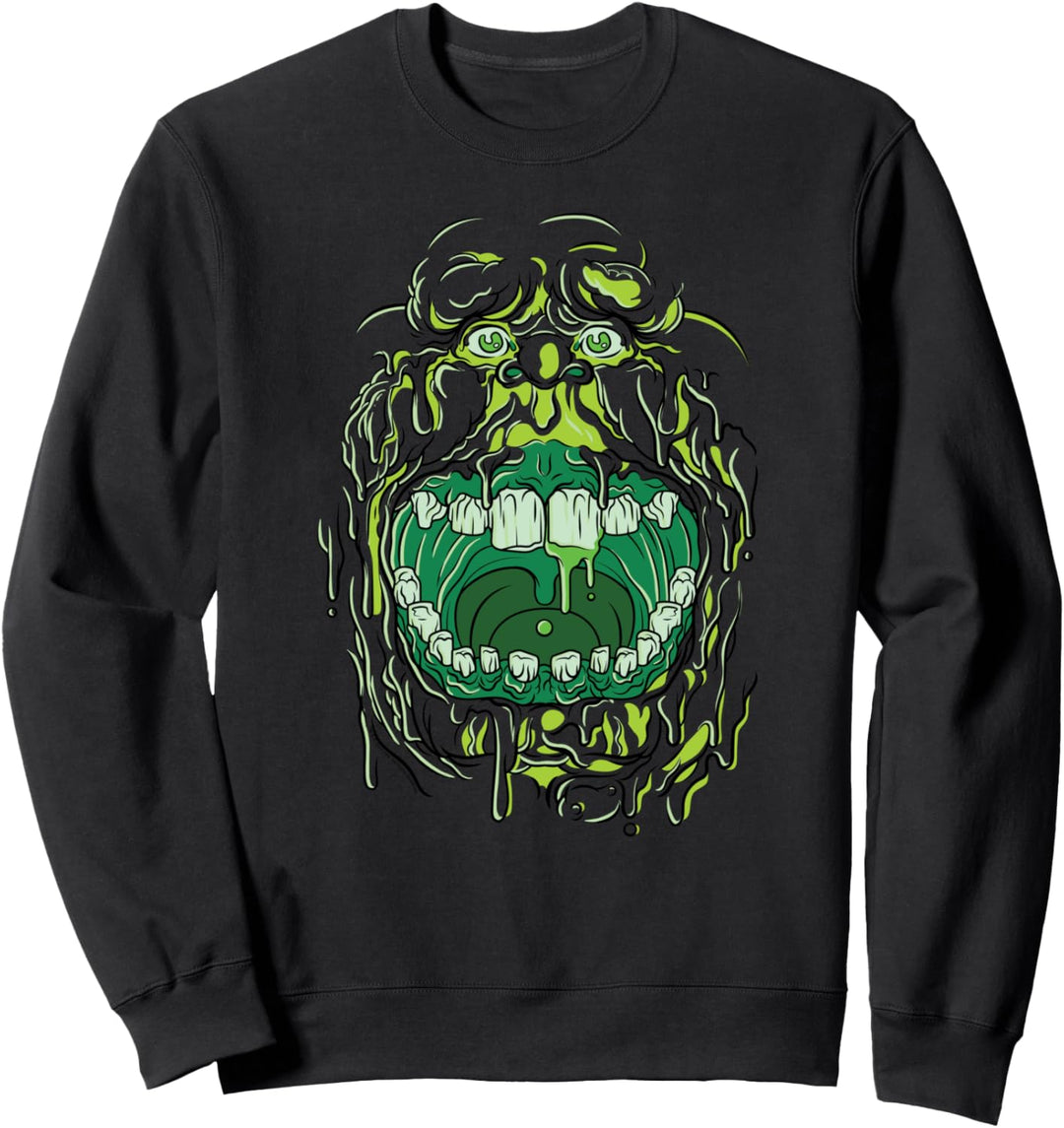 Ghostbusters Slimer Gesicht Sweatshirt