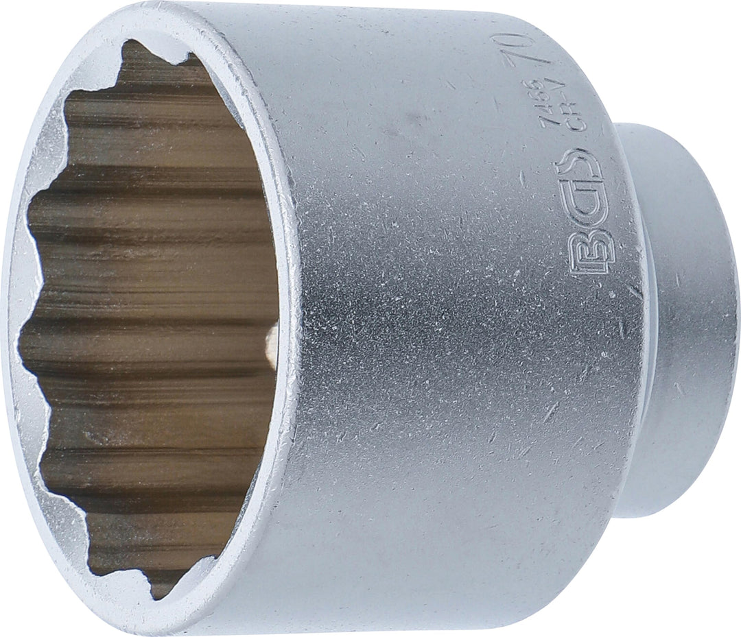 BGS 7466 | Steckschlüssel-Einsatz Zwölfkant | 20 mm (3/4") | SW 70 mm Schlüsselweite: 70 mm, Schlüss