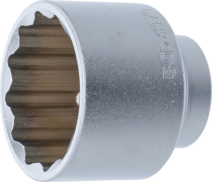 BGS 7466 | Steckschlüssel-Einsatz Zwölfkant | 20 mm (3/4") | SW 70 mm Schlüsselweite: 70 mm, Schlüss
