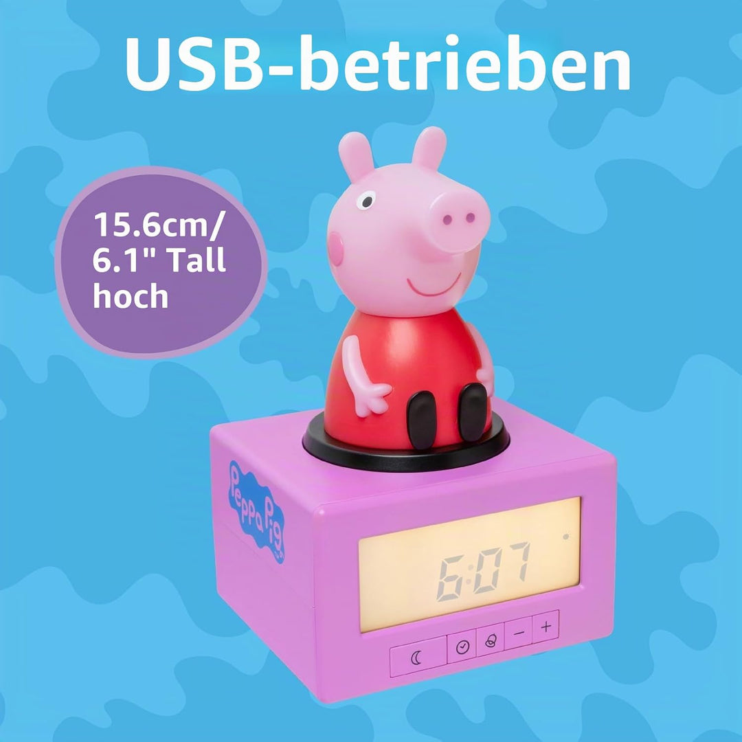 Peppa Pig Paladone Schlaftrainings-Wecker, Mehrfarbig, Einheitsgrösse Cartoon, Cartoon