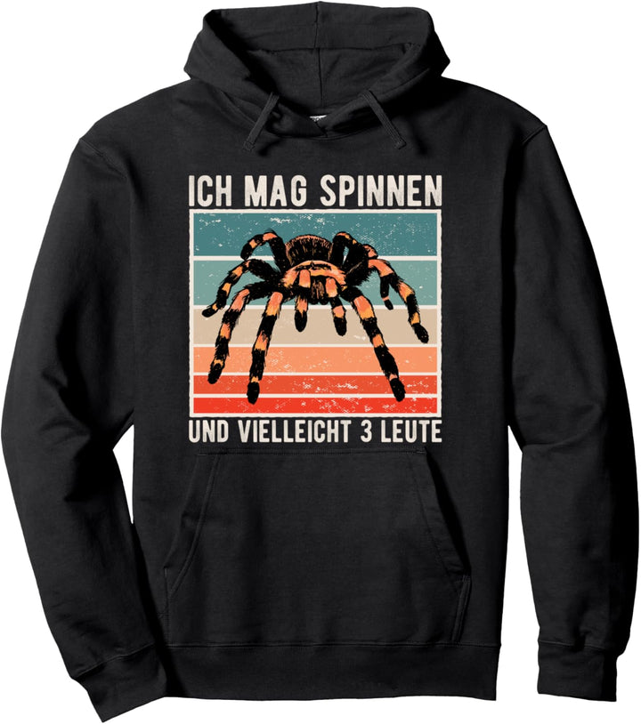 Ich mag Spinnen, Lustiger Spruch Haustier Vogelspinne Pullover Hoodie