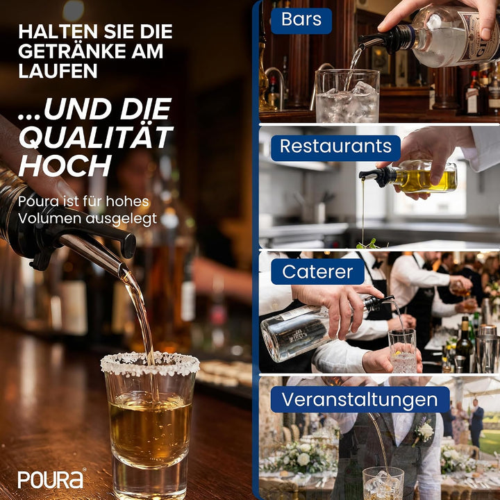 Ausgiesser Für Flaschen - Patentierter Schnellausgiesser - Wein Ausgiesser - Mid-Stopp Ausgussversch