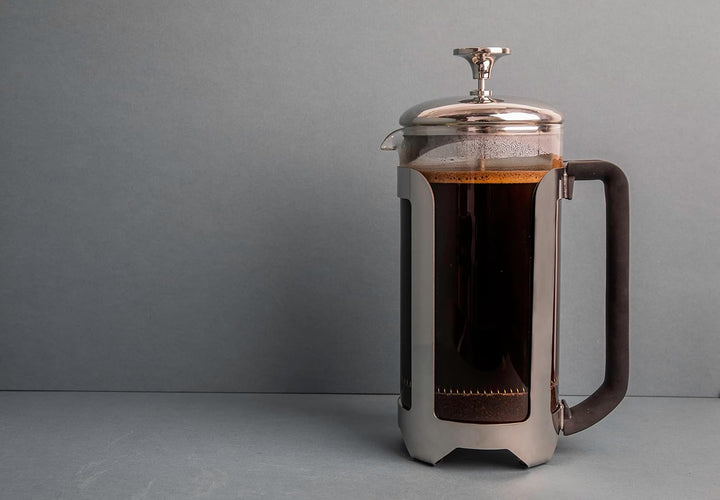 La Cafetière Roma Kaffeebereiter aus Edelstahl, 8 Tassen, silberfarben, in Geschenkverpackung, Silbe
