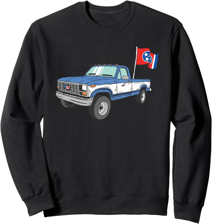 Vintage Truck & State Flag of Tennessee Minimalist Sweatshirt