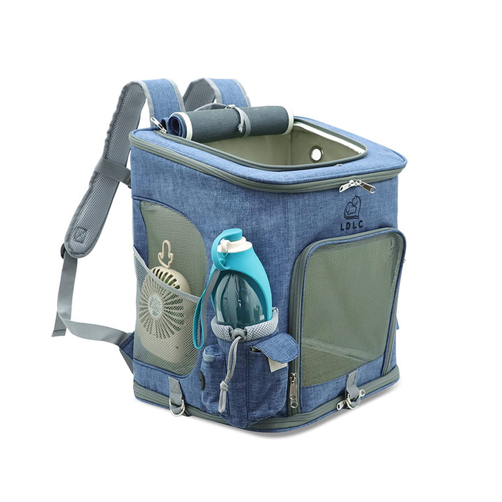 PETCUTE Hunderucksack,Faltbarer Katzenrucksack für Katzen und Hunde mit Abnehmbare Matte,Atmungsakti