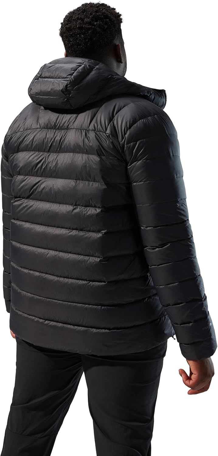 Berghaus Herren Silksworth Hooded Down Insulated Jacket S Jet Schwarz, S Jet Schwarz