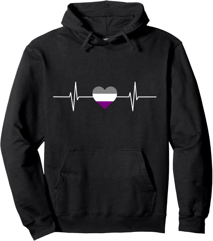 Asexuelles Herz Ace Pullover Hoodie