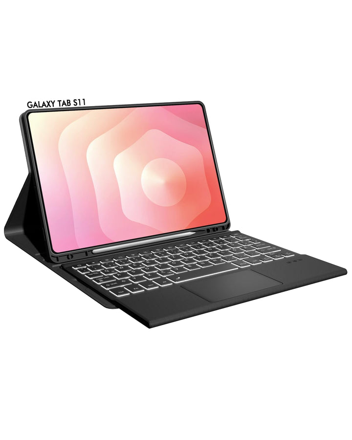 Doohoeek Bluetooth Tastatur Hülle für Samsung Galaxy Tab S11 2025 11 Zoll(SM-X730/736B), Abnehmbare