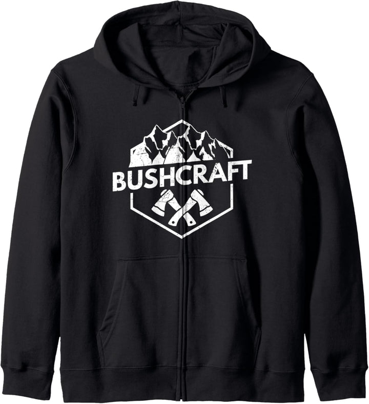 Bushcraft Bushcrafter Wildnis Natur Kapuzenjacke