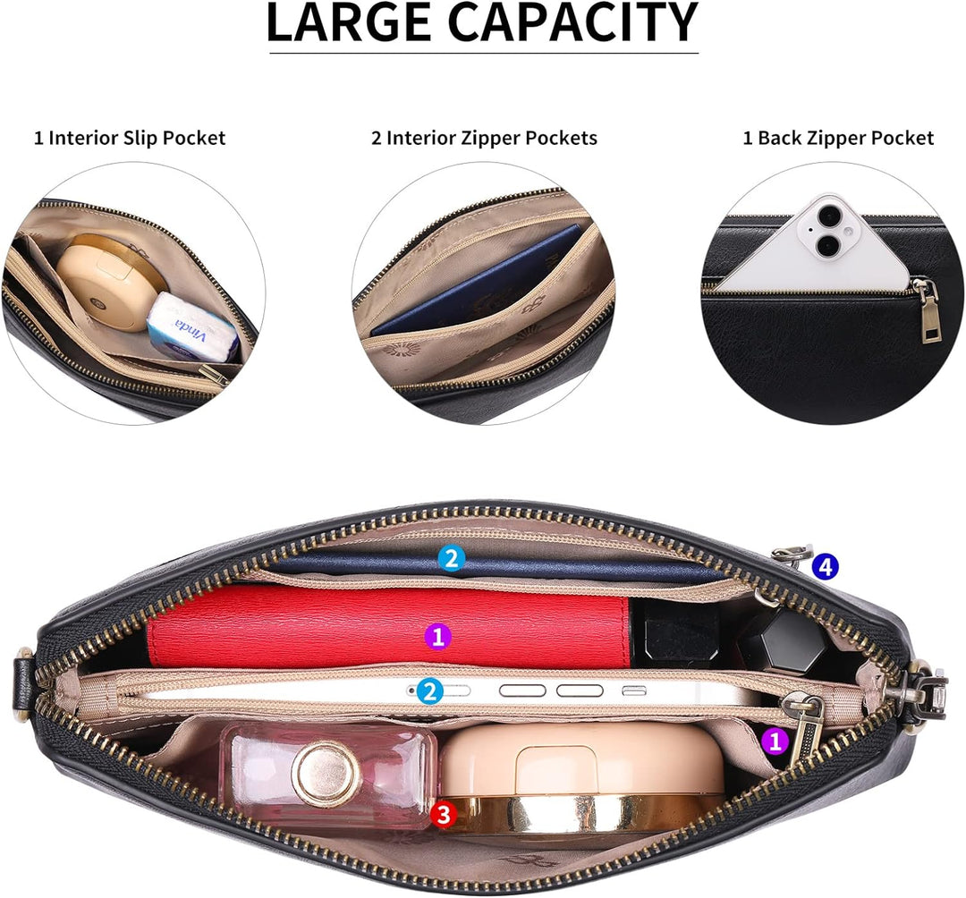 GAEKEAO Umhängetasche Damen Handy, Crossbody Bag , Tasche Geldbörse, Handtasche , mit Kartenfächer V