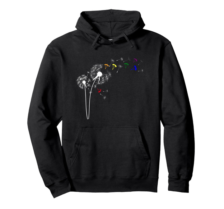 Buntes Pusteblumen Paragliding Pullover Hoodie