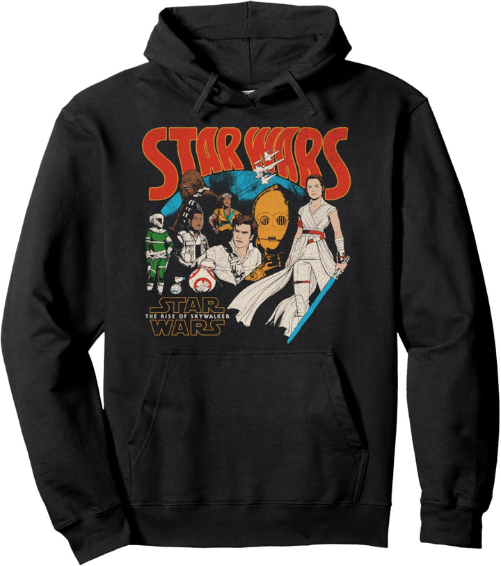 Star Wars: The Rise Of Skywalker Group Shot Retro Pullover Hoodie