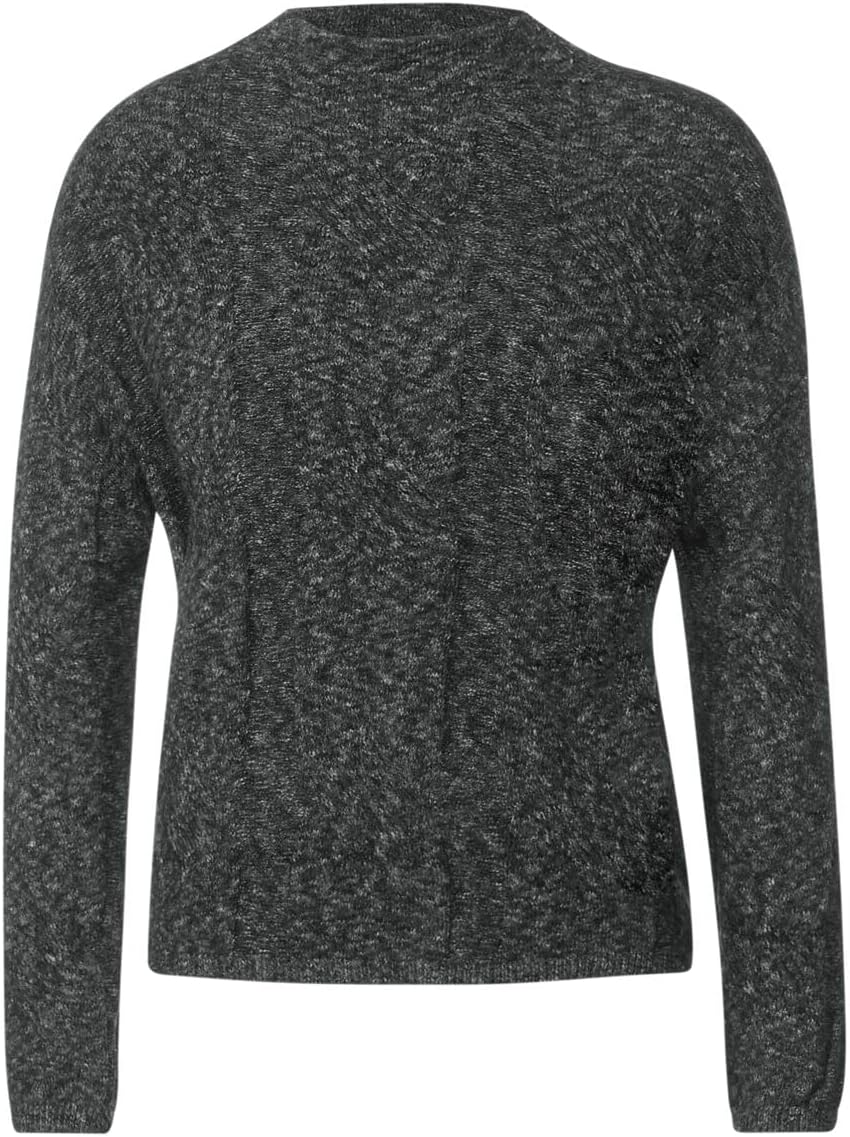Street One Damen Strickpullover, 42 Anthracite Melange