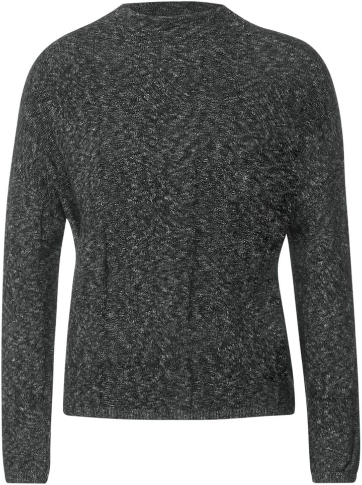 Street One Damen Strickpullover, 42 Anthracite Melange