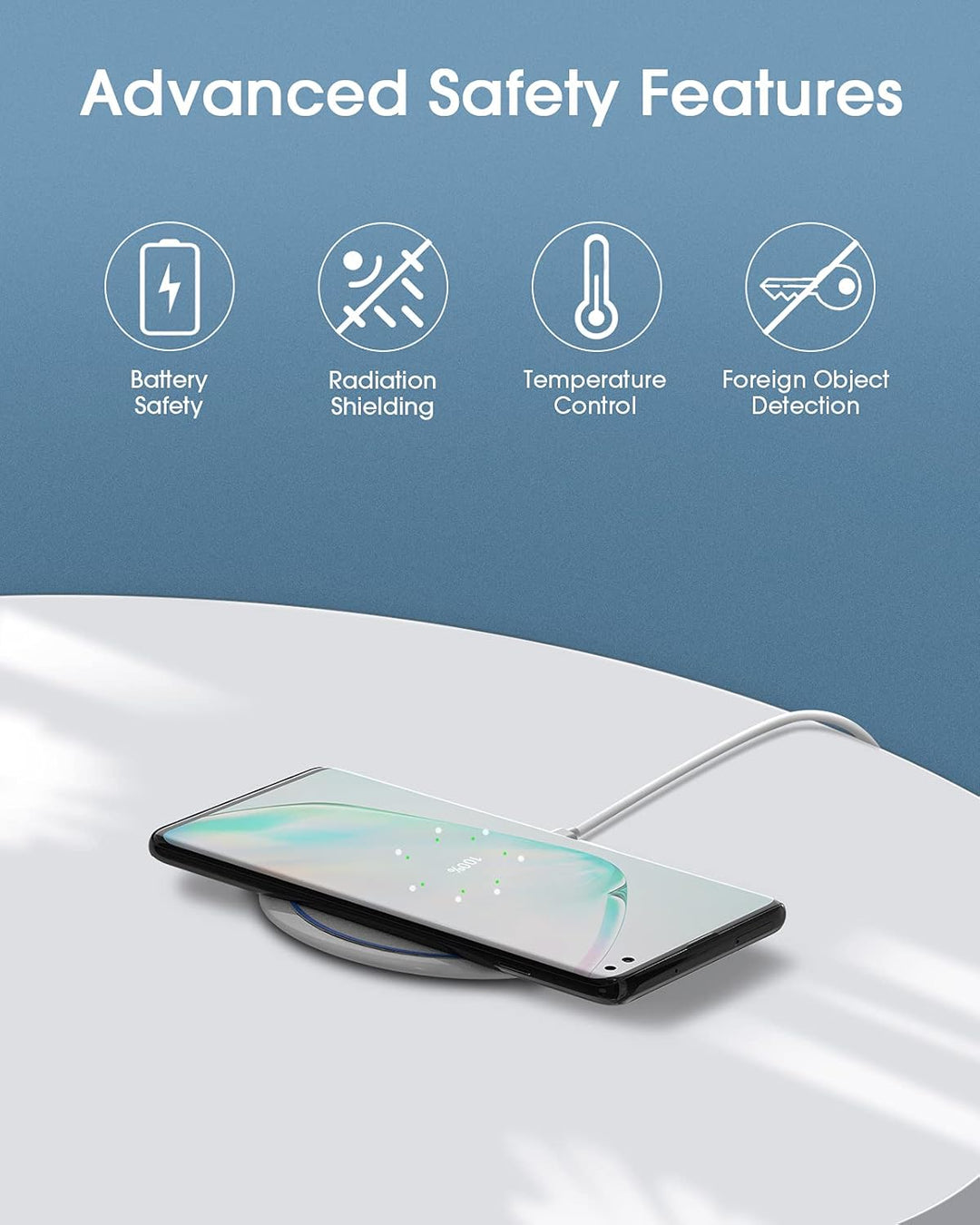 NANAMI Wireless Charger mit 20W USB C PD Adapter, 10W Schnelles Drahtloses Ladegerät für Samsung Gal