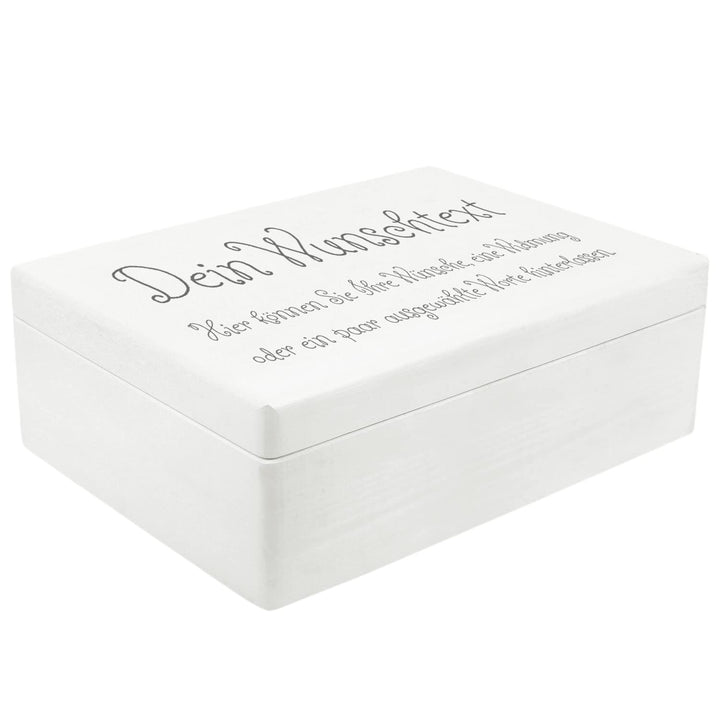 Creative Deco Weisse Personalisierte Geschenke Wunschtext Holzkiste | Dein Eigener Beliebig Text Ind