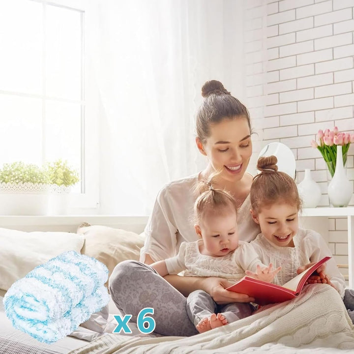 6 Ersatz-Wischbezüge für Leifheit Profi XL Micro Duo/Profi XL Cotton Plus ,Bodenwischer Ersatzbezug