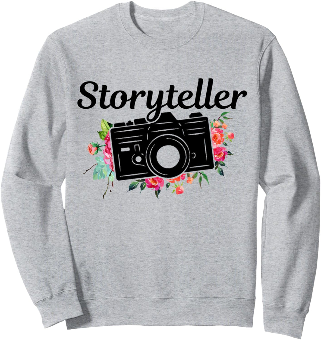 Fotograf Geschenk Storyteller Kamera Vintage Fotografie Sweatshirt