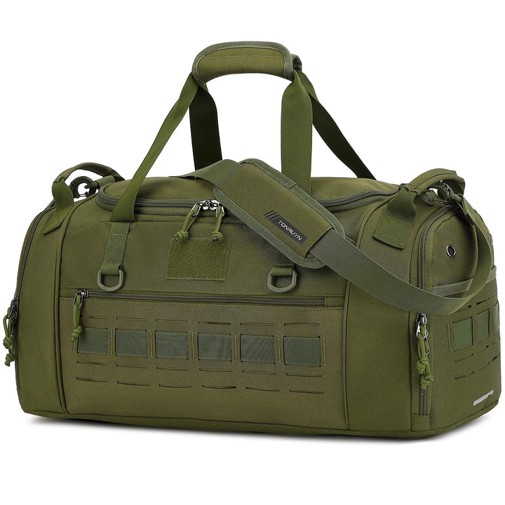 Taktische Sporttasche Herren 45L Reisetasche Mittelgross mit Schuhfach und Laptopfach Leicht Trainin