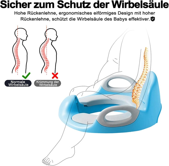 Kinder Toilettensitz WC Sitz, Baby Training Toilettentrainer, Kloaufsatz Kinder mit Anti-Rutsch Grif