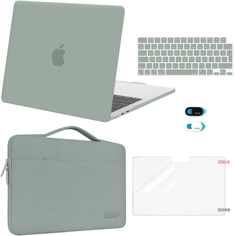 MOSISO Hülle Kompatibel mit MacBook Air 13,6 Zoll 2022-2024 A3113 A2681 mit M3 M2 Chip Touch ID,Plas