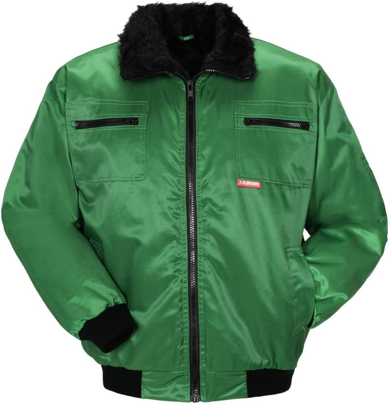 Planam Outdoor Winter Herren Gletscher Pilotenjacke grün Modell 0337 Grösse XXL Grün XXL, Grün XXL