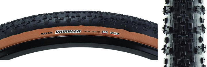 Maxxis Rambler Dual Compound EXO Tubeless Ready Folding Tire Schwarz 28, Schwarz 28