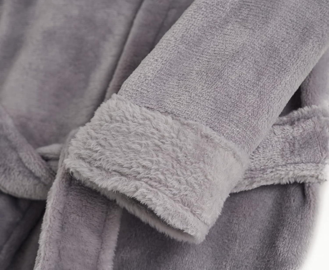 TEDD Jungen Bademäntel Unisex Kinder Morgenmantel Kapuze Nachtwäsche Robe Taillengürtel Bademantel P
