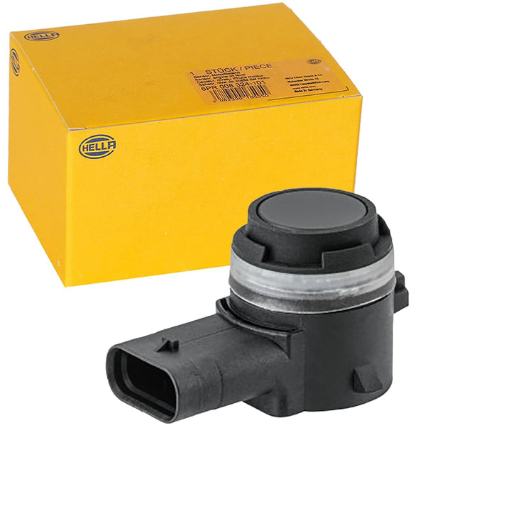 HELLA 6PX 358 141-711 Sensor, Einparkhilfe - 3-polig - gesteckt - überlackierbar