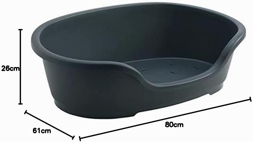 Karlie Haustierkorb Domus L: 80 cm B: 61 cm H: 26 cm schwarz 80 cm Innenfläche 80X61X24 cm Schwarz,