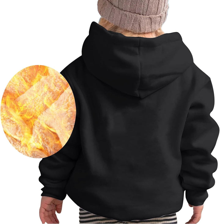 Girl Pulli Fleece Gefüttert Langarm Hoodie Kinder Warme Winter Hoodies Pullover Mit Sweatshirt Pullo