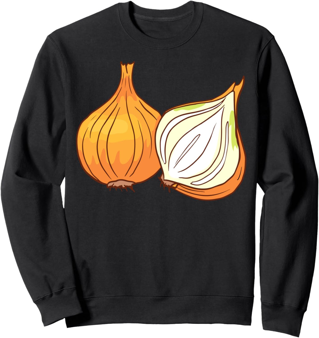 Gelbe Zwiebel Küchenzwiebel Gemüse Vegetarisch Vegan Sweatshirt