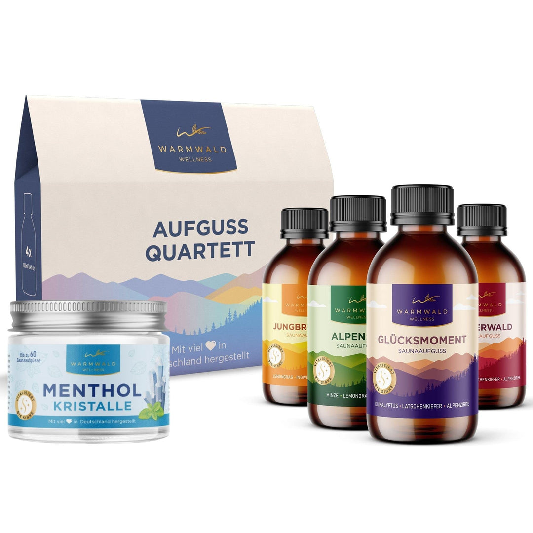 Warmwald - Saunaaufguss - Sauna Aufgussmittel mit natürlichen ätherischen Ölen - Saunaöl - Saunaduft