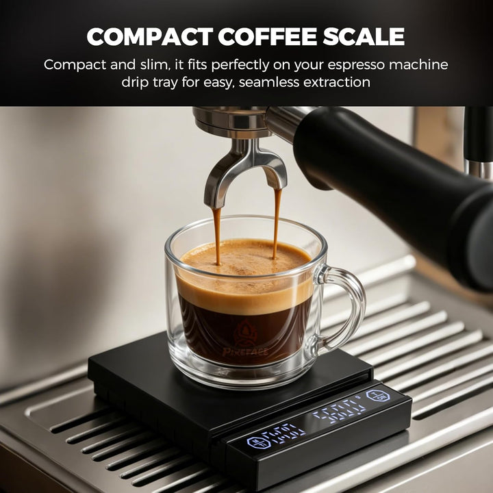 Kaffeewaage mit Timer, 0,1g Feinwaage für Espresso