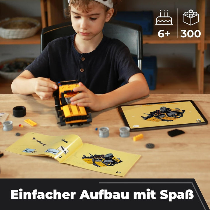 Apitor Robot R Programmierbarer Roboter für Kinder, 4-in-1 Off-Roader-Spielzeugauto Bausatz, App-Fer