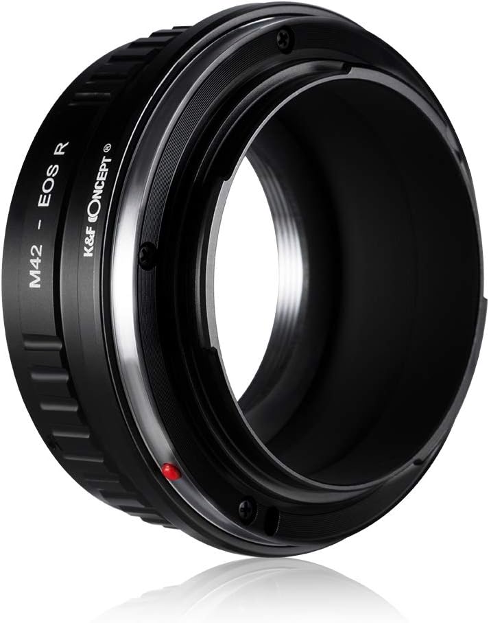 K&F Concept M42-Canon EOS R Bajonettadapter Objektiv Ring für M42 Objektiv auf Canon EOS R-Mount Kam