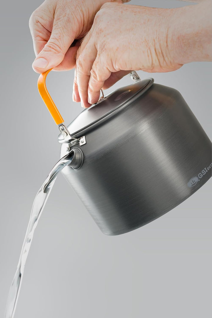 GSI Outdoors Halulite Teekessel, ultraleichtes Aluminium mit hervorragender Heizung, Metall, 1,8 Lit