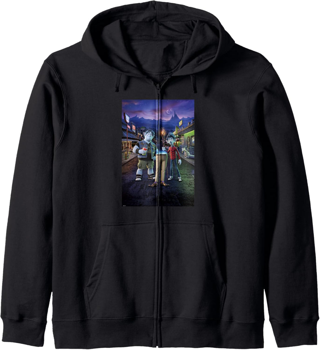 Poster mit Gruppenfoto von Disney Pixar Onward Kapuzenjacke